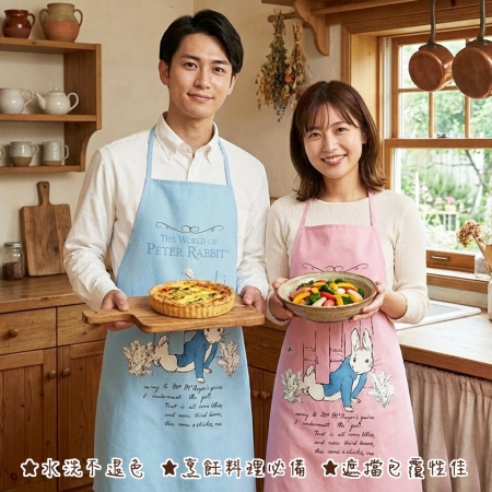 【PETER RABBIT 比得兔】4款簡易圍裙 （4款任選1款）