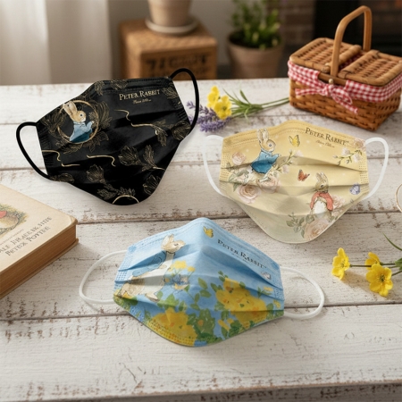 【PETER RABBIT 比得兔】 平面醫用口罩系列 （6盒（3款X2）一組, 單盒5入, 共30片）