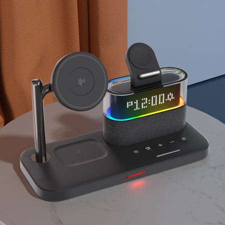 【好買點數放大】AnOne  Qi2五合一MagSafe無線磁吸時鐘充電座ITC2410
