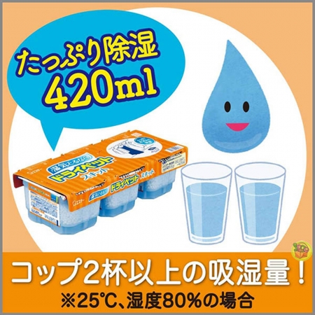 日本ST雞仔牌經典吸濕盒（420ml x 3入組） 衣櫃除濕盒 臥室除臭吸濕盒 夏季除濕盒 梅雨季除濕 萬用除濕盒