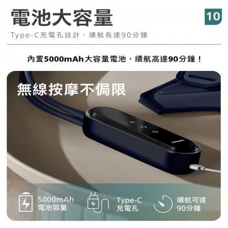 【PHILIPS 飛利浦】 膝部氣囊按摩器 PPM5521DB