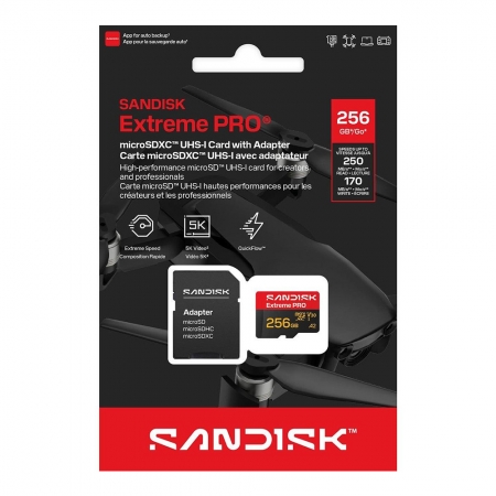 SanDisk Extreme PRO 256G microSD U3 V30 5K 高速 記憶卡（SD-SQXCJ-256G）