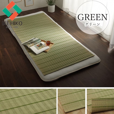 【日本池彥IKEHIKO】日本製天然藺草涼感睡墊 透氣單人床墊88x180cm 2色