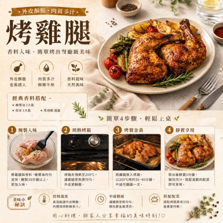 【赤豪家庭私廚】椒鹽帶骨雞腿2支/包（170g±10%/支）