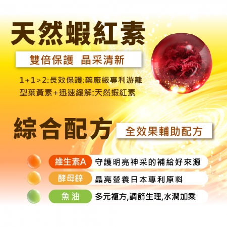 【日本芳香園製藥】悠樂康 葉黃素金盞花萃取＋紅藻萃取軟膠囊 60粒/盒