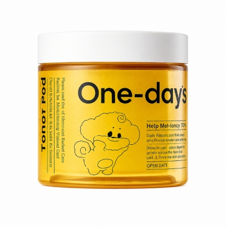 【韓國✨ONEDAYSYOU HELP ME 蜜光C爽膚棉60片｜聯名限定款】維他命C亮白 角質護理