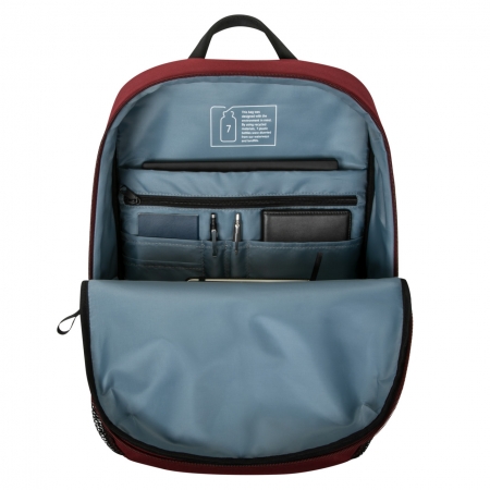 【Targus】Sagano EcoSmart 15.6吋 校園後背包 - 酒紅 TBB63603（TG-TBB63603）