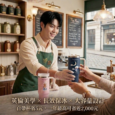 7月暑期玩樂攻略~【PETER RABBIT 比得兔】不銹鋼冰壩杯 900ml（粉漾花園 & 月光冒險 二款可選）