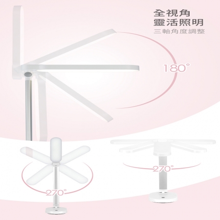 PHILIPS 飛利浦 酷玉 LED可攜式充電檯燈 PD028 摺疊檯燈 充插兩用 三段亮度 護眼檯燈 無藍光危害