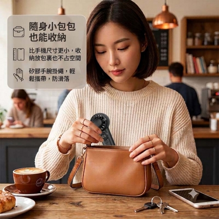 Songwin 勁涼超迷你風扇（手持/桌立/電量顯示/無段調速/附掛繩） FA-600