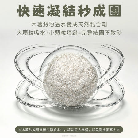 貓本屋 天然純木薯貓砂2KG（原味）-8入