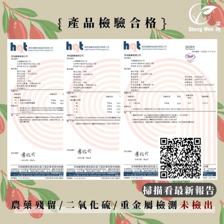 【Sheng Wen梁時】頂級無農藥枸杞 | 即食沖泡 自然香甜 健康養生