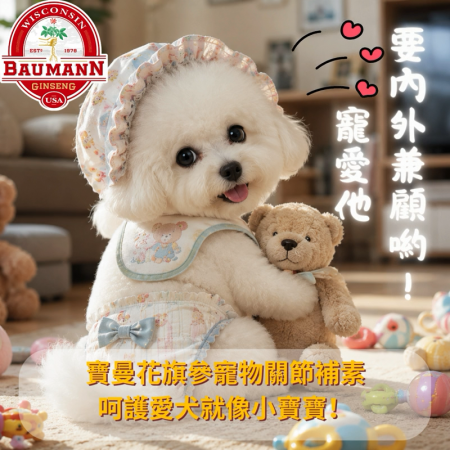寶曼寵物花旗參活力關節補給素