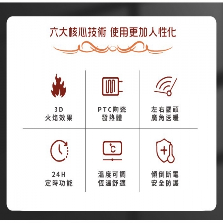 【TECO東元】3D擬真火焰PTC陶瓷立式電暖爐/暖氣機/電暖器 黑 XYFYN3002CBB