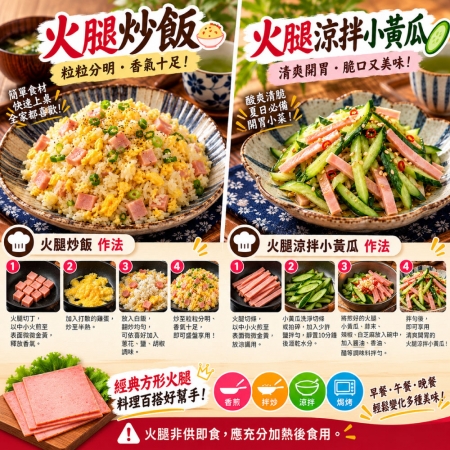 【赤豪家庭私廚】早安大火腿（120g±10％/包5片裝）