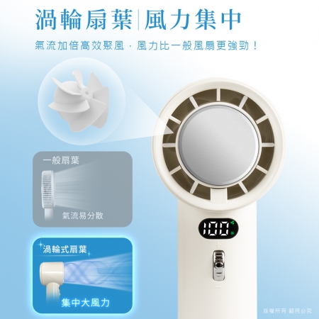 aibo 瞬冷x黑科技冰敷 100檔調速 手持/桌立風扇