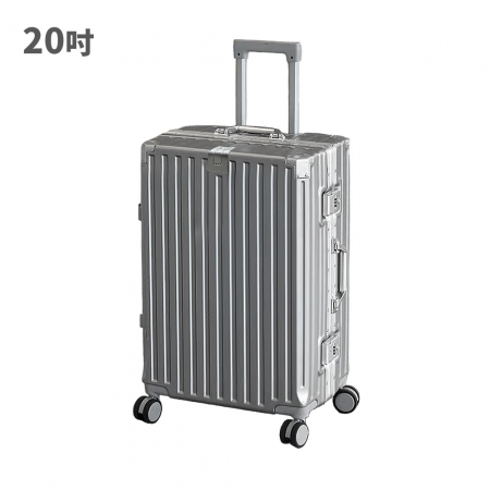 【FJ】多功能20吋鋁框防爆隨行登機箱KA20-A（USB延伸充電孔方便充電）