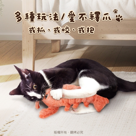 貓本屋 仿真USB充電絨毛寵物玩具