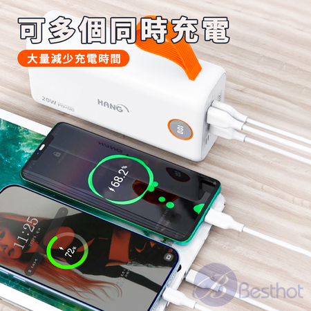 【Besthot】65000型20W超大容量PD＋QC雙向快充行動電源 大容量行動電源 快充