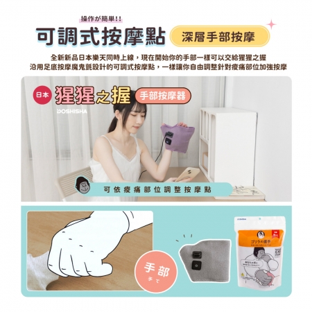 【DOSHISHA 】猩猩之握 手部按摩器 GRT-2501