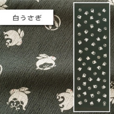 今治著色拔染毛巾-江戶貓/白兔