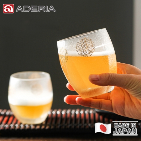 【ADERIA】日本製 吉祥丸紋茶杯/水杯對杯組345ml