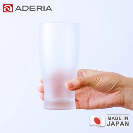 【ADERIA】日本製冰晶系列薄口啤酒杯365ml-3入組