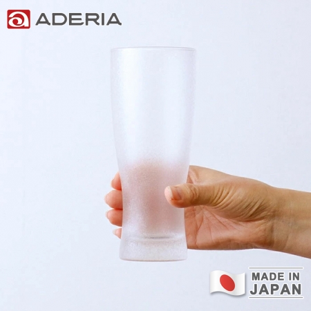 【ADERIA】日本製冰晶系列薄口啤酒杯410ml-3入組