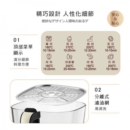【SONGEN松井】日系晶鑽可視玻璃氣炸鍋/烤箱/烘烤爐 SG-500AF
