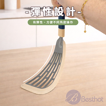 【Besthot】矽膠不銹鋼蝴蝶鏟組 矽膠蝴蝶鏟 不鏽鋼料理夾