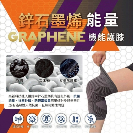 桃子蜜語鋅＋石墨烯護膝