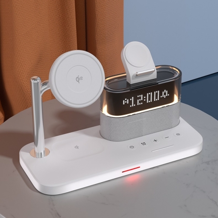 【好買點數放大】AnOne  Qi2五合一MagSafe無線磁吸時鐘充電座ITC2410