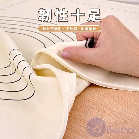 【Besthot】抗菌矽膠擀麵套組 擀麵棍 烘焙墊