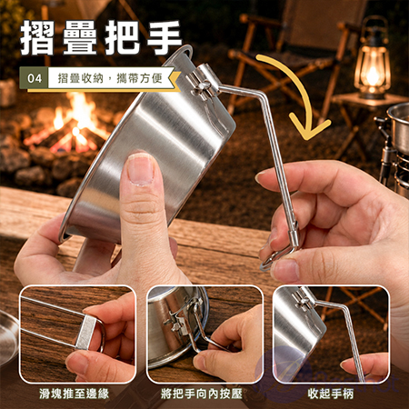 【Besthot】戶外不鏽鋼鍋具露營五件組 雪拉碗 雪拉杯