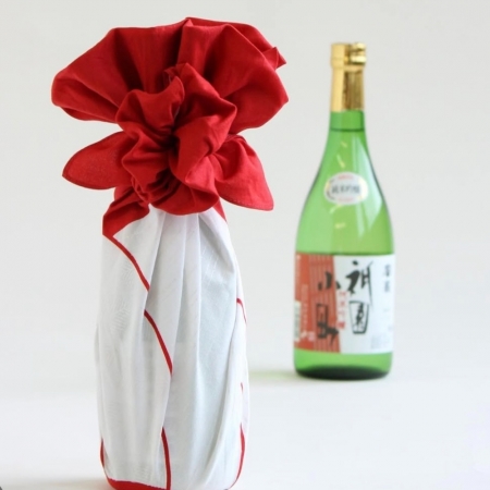 京都風呂敷包巾-祝福 二巾-松竹梅（紅）（限時85折/售價已是折扣價）