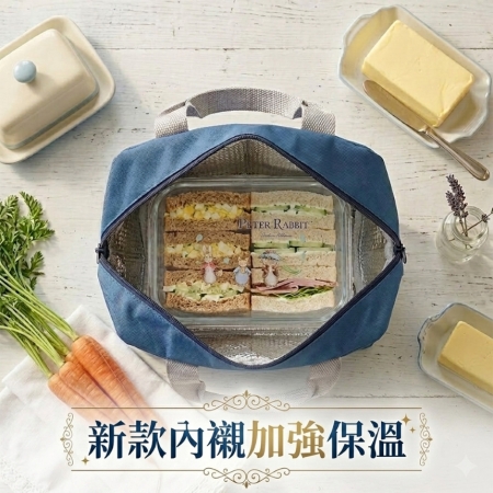 【PETER RABBIT 比得兔】比得兔保溫保冷袋/便當袋（Q-09-1）