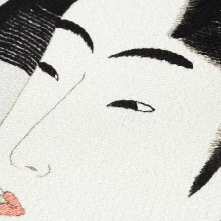 京都風呂敷包巾-隅田川 二巾-吹樂美人（縮緬）（限時85折/售價已是折扣價）