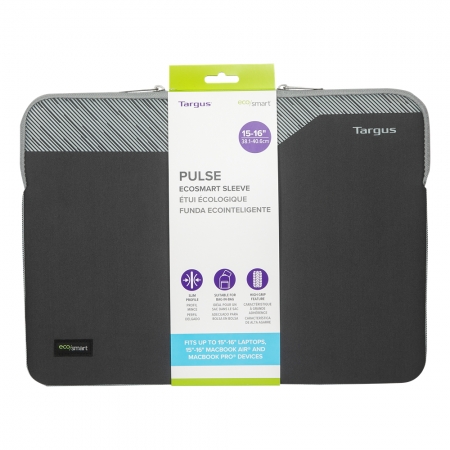 【Targus】Pulse II EcoSmart 15-16吋 環保輕薄內膽包 筆電保護包 - 炭灰色 TBS97104（TG-TBS97104）