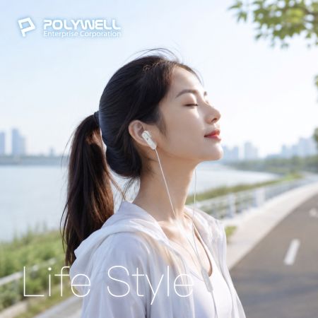 POLYWELL ANC入耳式有線耳機 主動式降噪 Type-C 可線控 適用iPhone平板筆電 寶利威爾 台灣現貨