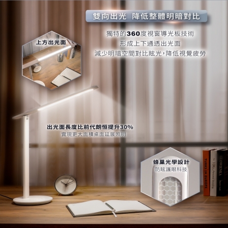 PHILIPS 飛利浦 66239 品昊 LED護眼檯燈 PD049 全域型照明 三段調光 無藍光危害 桌燈 檯燈