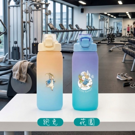【PETER RABBIT 比得兔】Tritan食品級防摔運動水壺 850ml（花園 & 跑兔 二款可選）