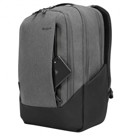 【Targus】Cypress EcoSmart 15.6 吋 旗艦環保電腦後背包 - 岩石灰（TG-TBB58602）