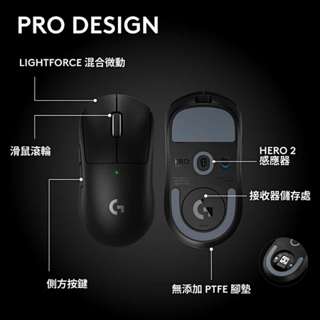 Logitech 羅技 G PRO X SUPERLIGHT 2 SE 無線輕量化電競滑鼠 黑/紅/白/粉（LOGI-PRSE）