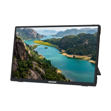 BSCONN 15.6吋 可攜式無線投影螢幕 WX156 IPS面板 FHD 1080P 雙頻WiFi 支援Type-C/Mini HDMI 長輩追劇好幫手