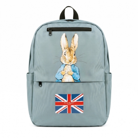 10月購物節限定特惠~【PETER RABBIT 比得兔】比得兔英倫經典多功能後背包（霧綠）