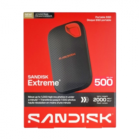 SANDISK Extreme 500G 行動固態硬碟 SSD Type-C 外接硬碟 SDSSDE70（SD-SSDE70-500G）